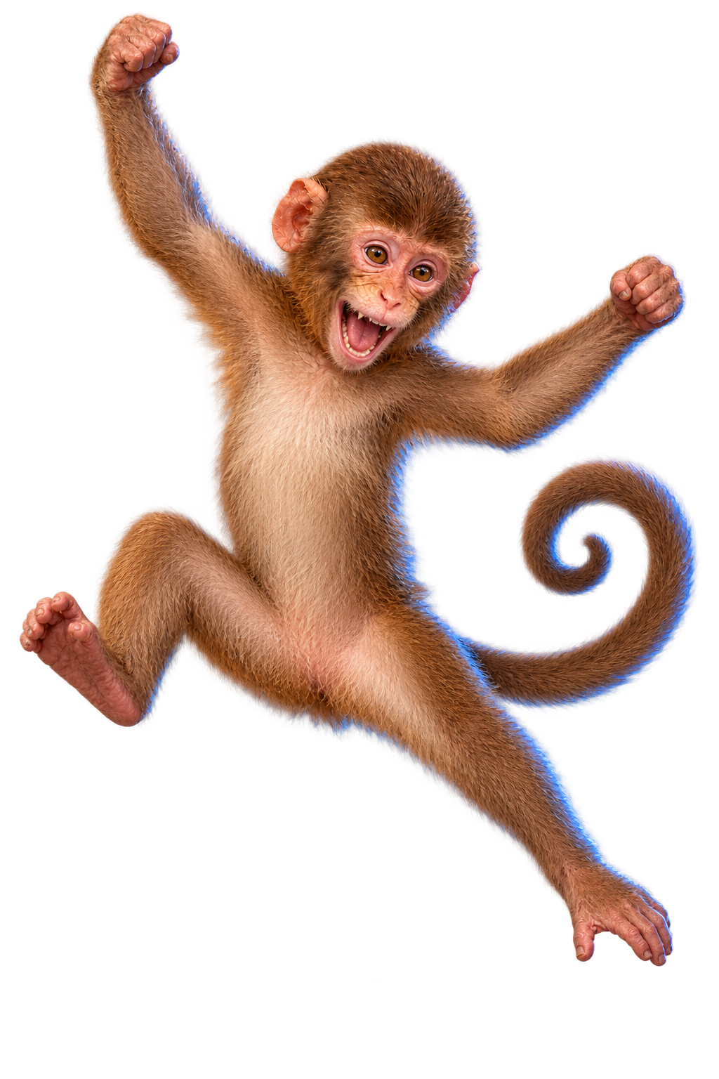 The Top Floor Ape jumping with joy